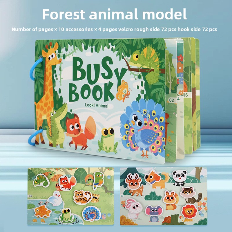 Childrens Education Reusable Sticker Book