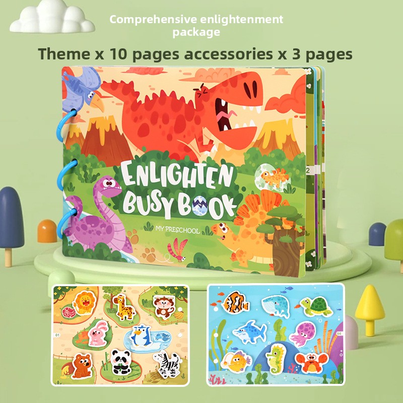 Childrens Education Reusable Sticker Book