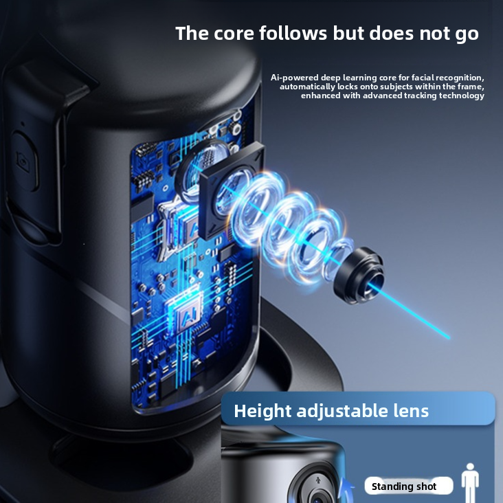 360� Rotating Face Tracking Tripod For iPhones