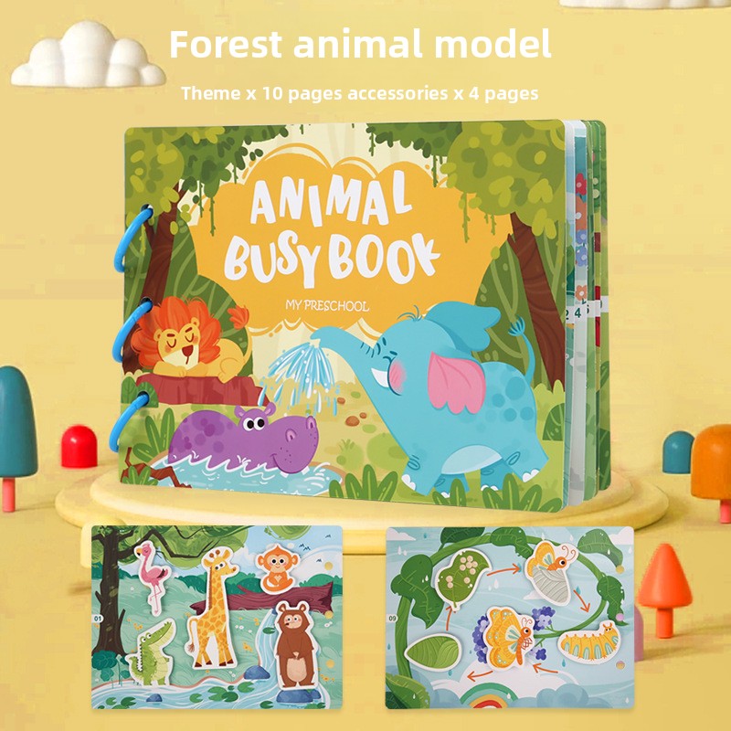 Childrens Education Reusable Sticker Book